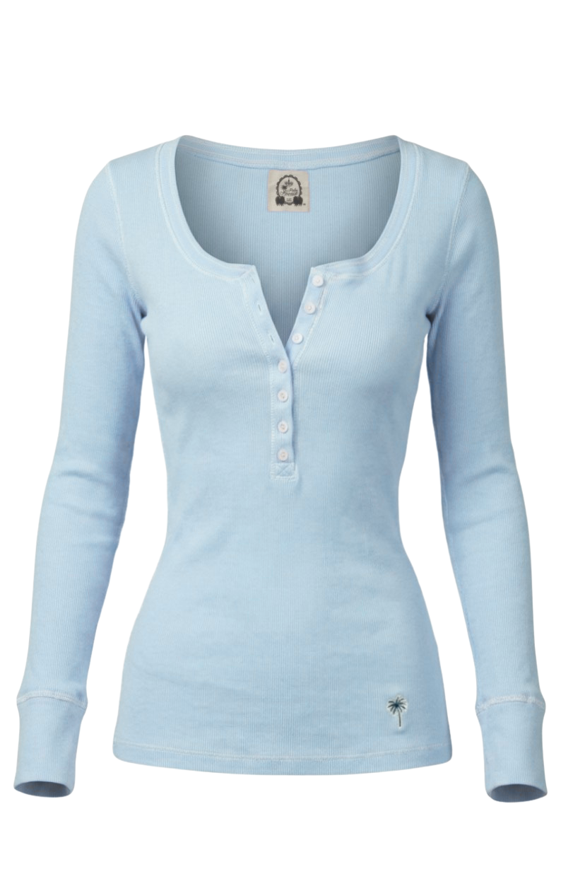 Original Slim Fit Long Sleeve Henley Button Up Top